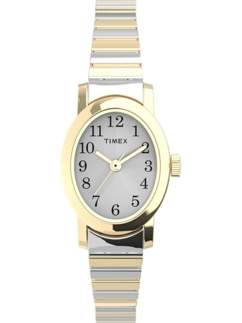Women's Gold Silver Analog Quartz Cavatina Pearl Dial Oval Classic Wrist Watch